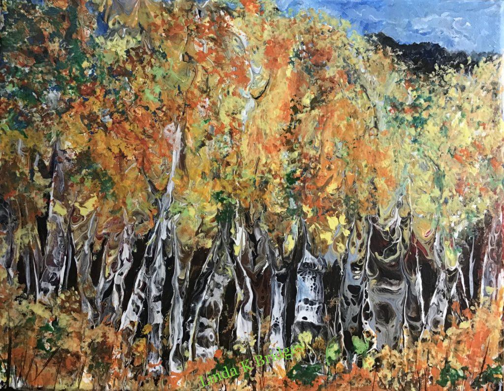 Colorado Aspens in Golds and Oranges