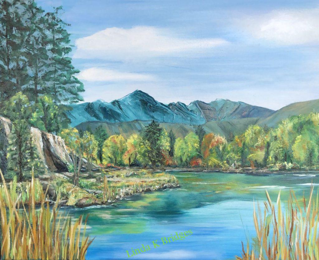 Reflections-Ice Lake in Fall