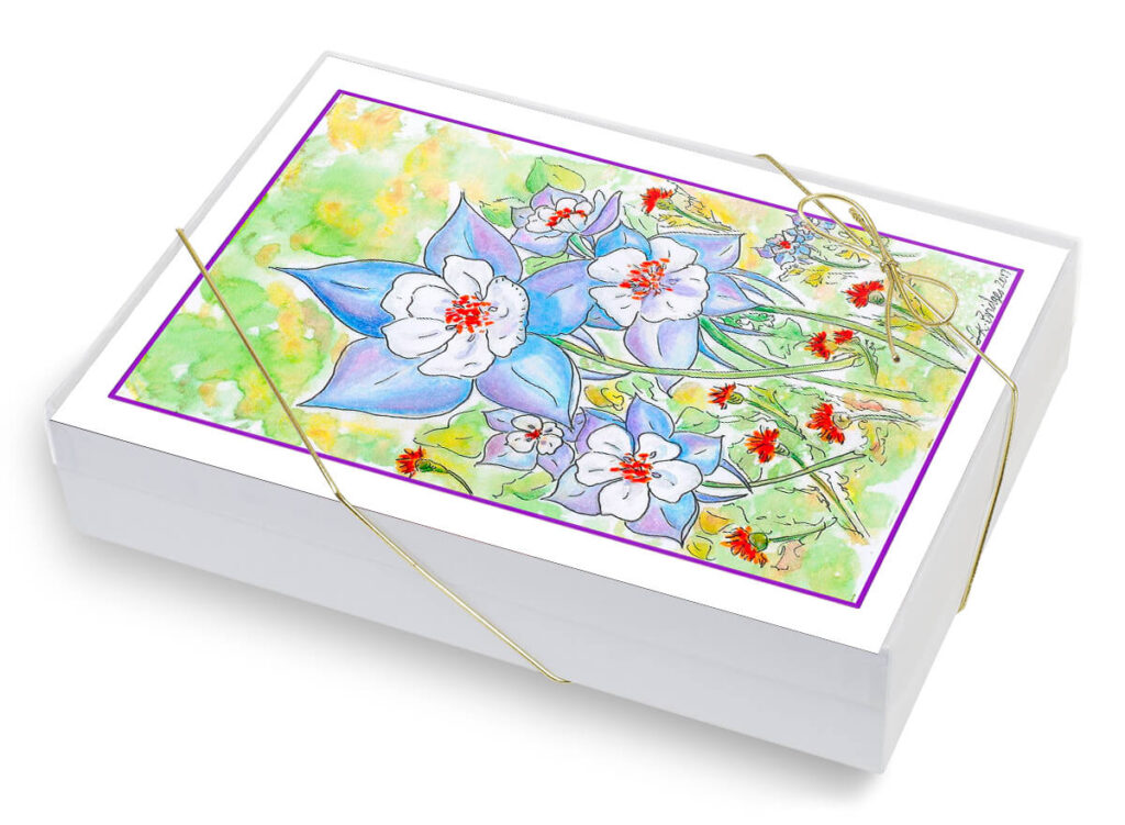 The Columbine, Colorado State Flower--Sets of 5